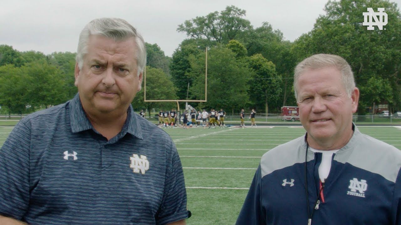 @NDFootball | Brian Kelly Post-Practice Interview (8.07.18)