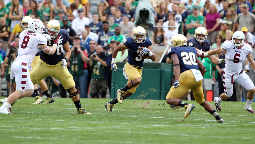 Notre Dame vs. Temple (USATSI)