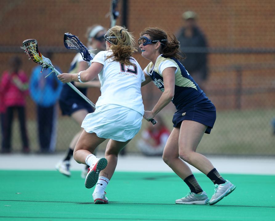 Captain Leah Gallagher and the Irish will get an up-close look at defending national champion Maryland on Sunday.