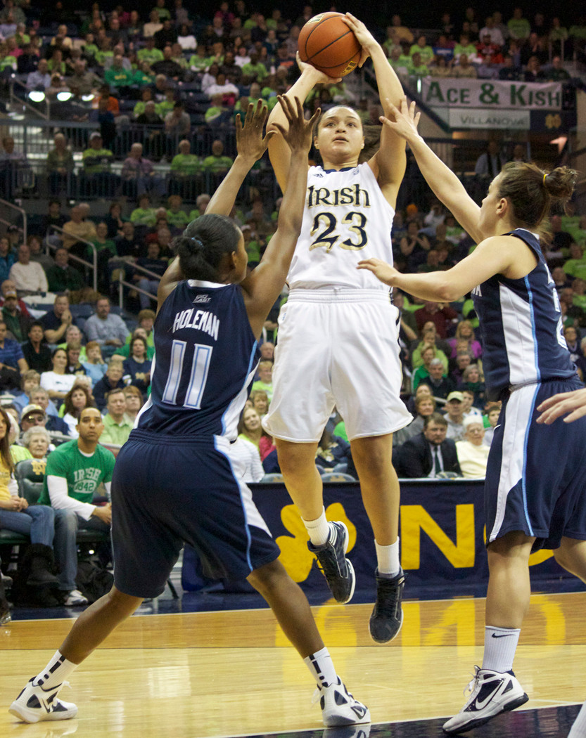 #3 Irish Prepared To Play West Virginia Monday In BIG EAST Semifinal Sophomore guard Kayla McBride scored 14 points in Sunday's BIG EAST Championship quarterfinal win over No. RV/23 DePaul.
