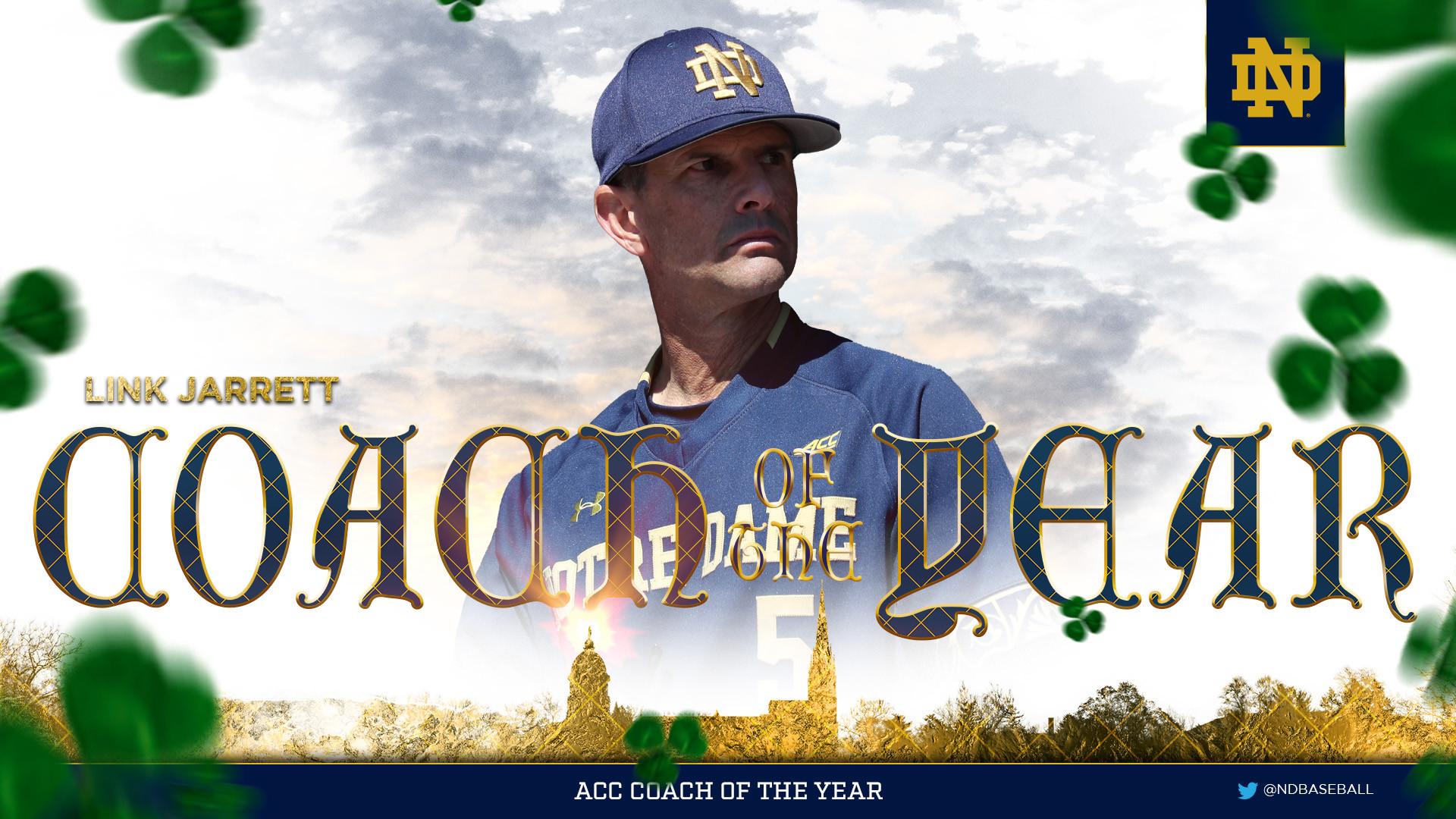 Jarrett Named ACC Coach of the Year, 4 Irish Earn All-ACC Honors Jarrett Named ACC Coach of the Year, 4 Irish Earn All-ACC Honors