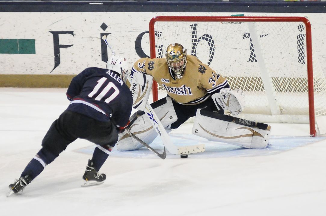 #10 Notre Dame Hockey vs USA U18 on 10-07-2012