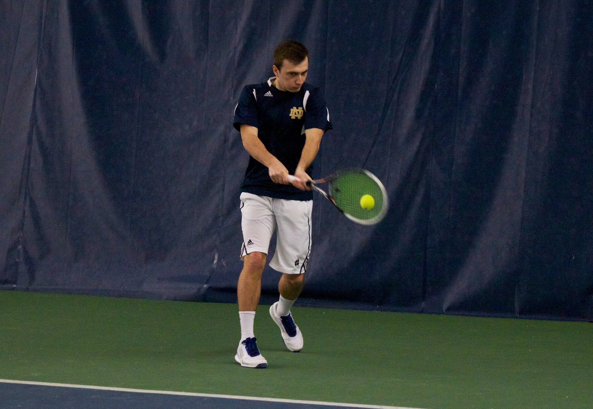 Notre Dame Continues Undefeated Start At ITA Kick-Off Weekend Freshman Eddy Covalschi