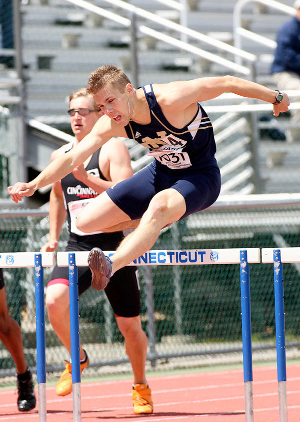 Abroad In America In 2007, senior Balazs Molnar became the first Notre Dame athlete to win the BIG EAST 400-meter hurdles title.