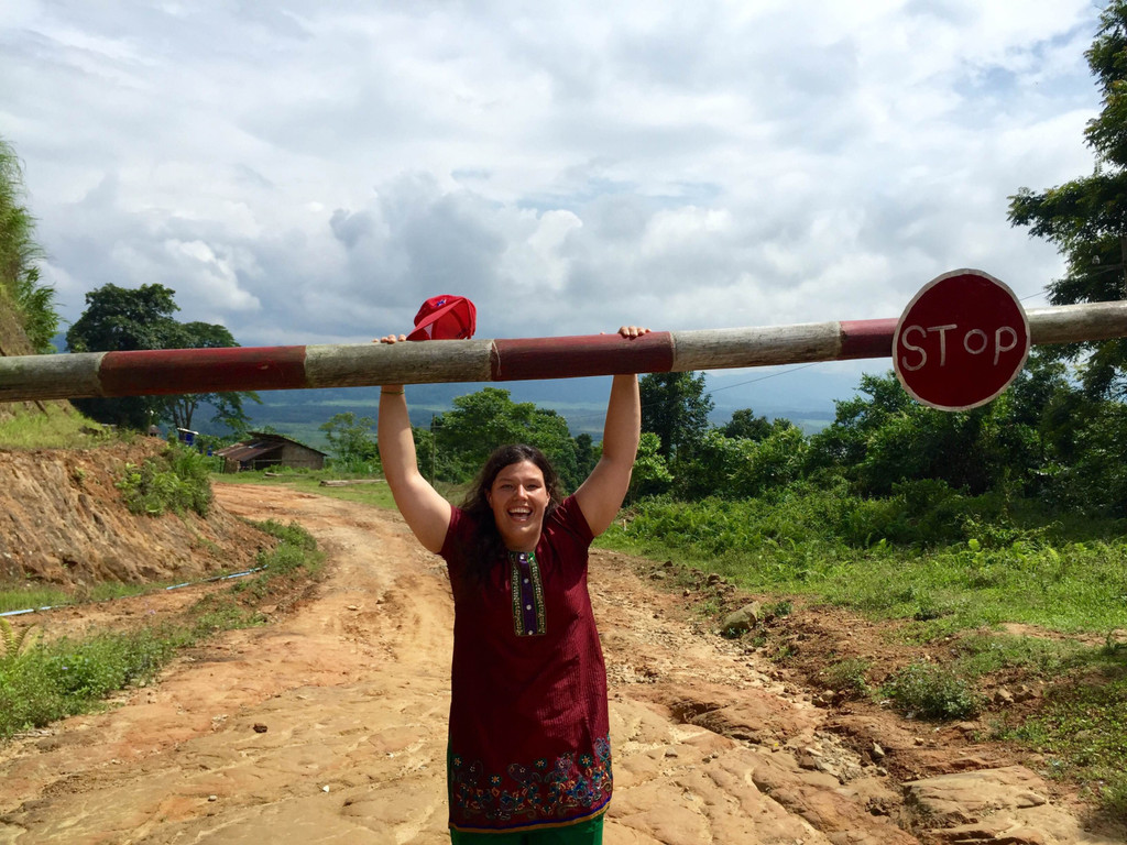 Kiley Adams in India