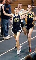 Notre Dame graduate Luke Watson, seen here after winning the Meyo Mile in 2003, will return for the 2005 race on February 5th.