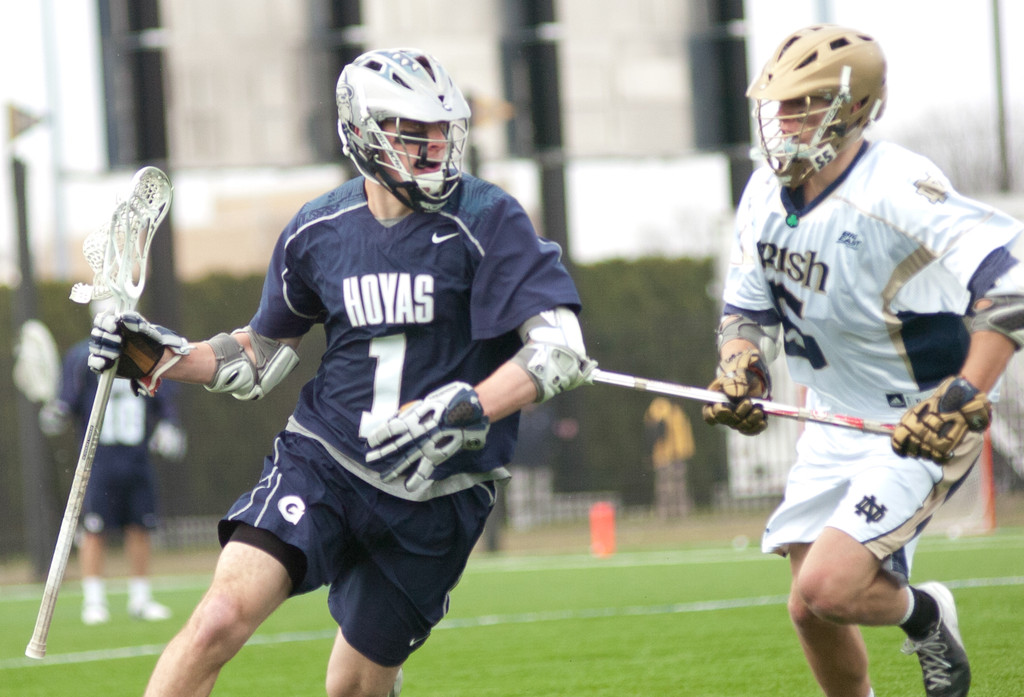 #4 Notre Dame Fighting Irish Men's Lacrosse vs Georgetown Hoyas on 04-14-2013