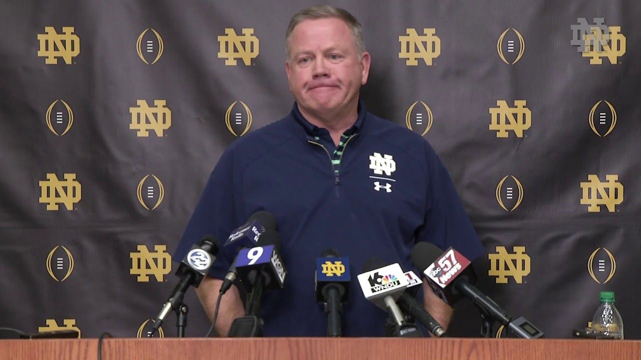 @NDFootball | CFP Media Day Brian Kelly Press Conference (2018)