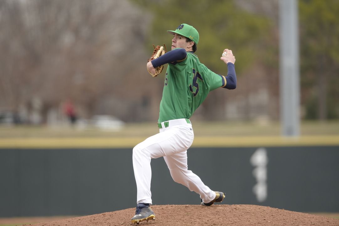 Freshman pitcher Peter Solomon went seven innings in relief and hurled 98 pitches in a 6-4 Irish loss in 18 innings to No. 8 Louisville.