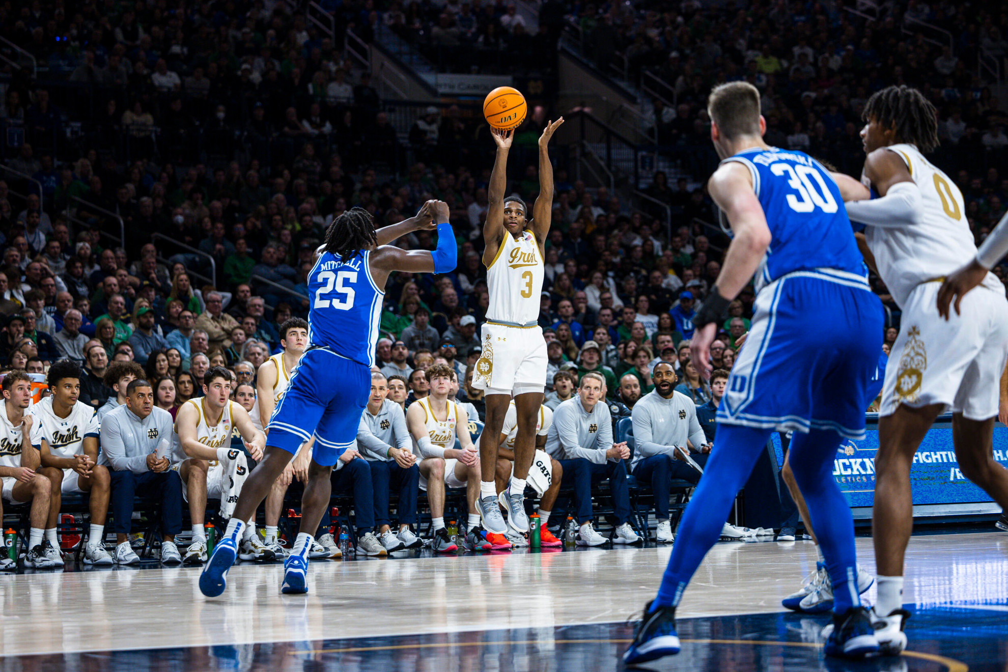 Irish Drop Close Battle to #14/13 Duke, 67-59 Irish Drop Close Battle to #14/13 Duke, 67-59
