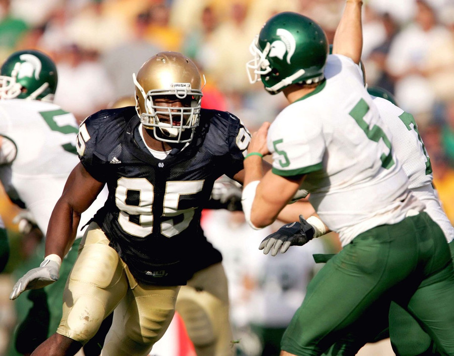 Senior defensive end Victor Abiamiri is one of the veterans of Notre Dame's defensive line.  As a junior, he was second on the team in tackles for a loss with 15 and led the squad with eight quarterback sacks on the year.
