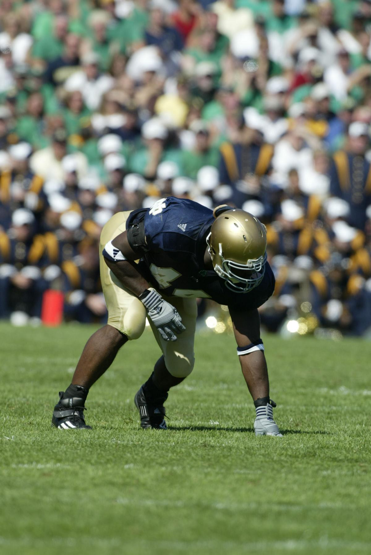 Football Practice Report – Day Seven Senior defensive end Justin Tuck, a 2004 Hendricks Award candidate, is one of the vocal leaders on this year's Irish squad.