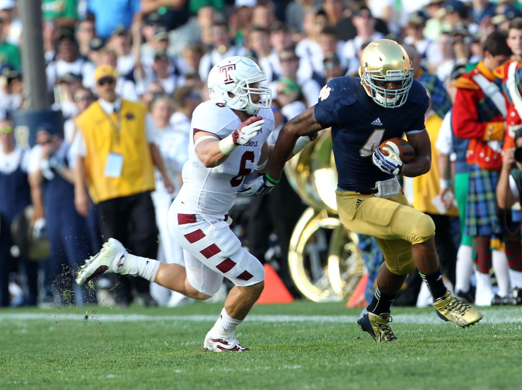 Notre Dame vs. Temple (USATSI)