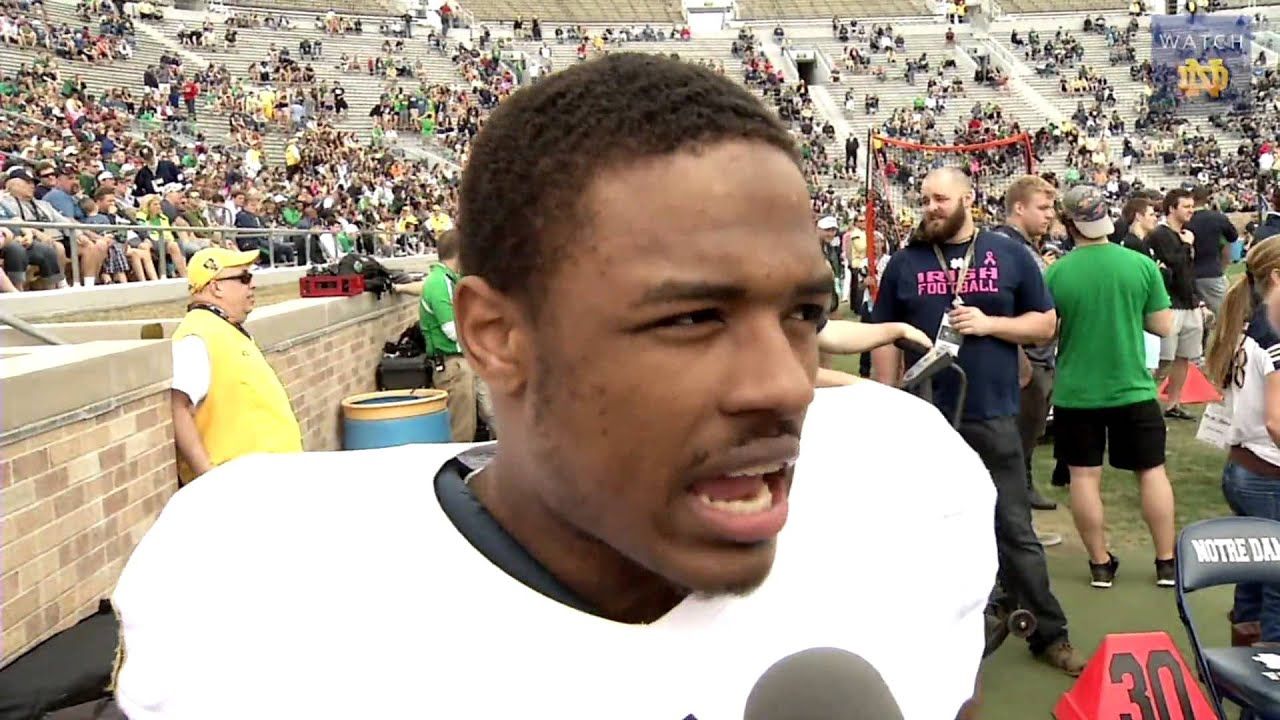 KeiVarae Russell Blue-Gold On Field Interview