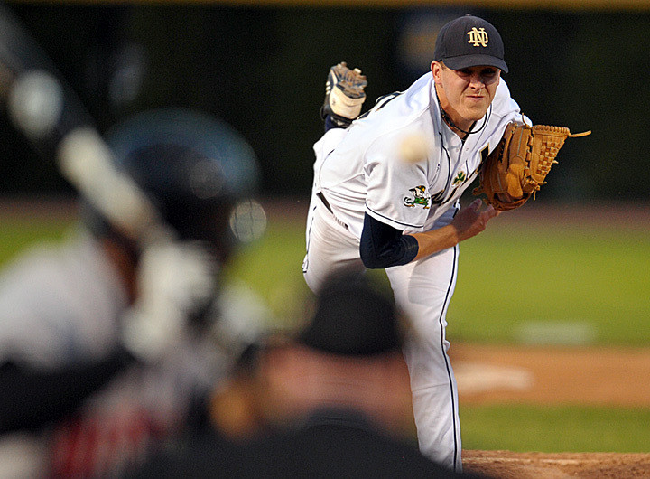 Will Hudgins Carries Irish To Victory Over Rutgers Senior RHP Will Hudgins.