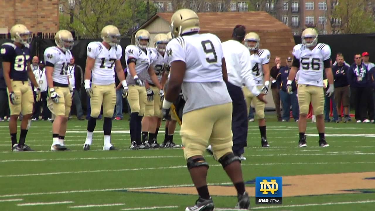 Notre Dame Football - Practice Highlights - April 14, 2012