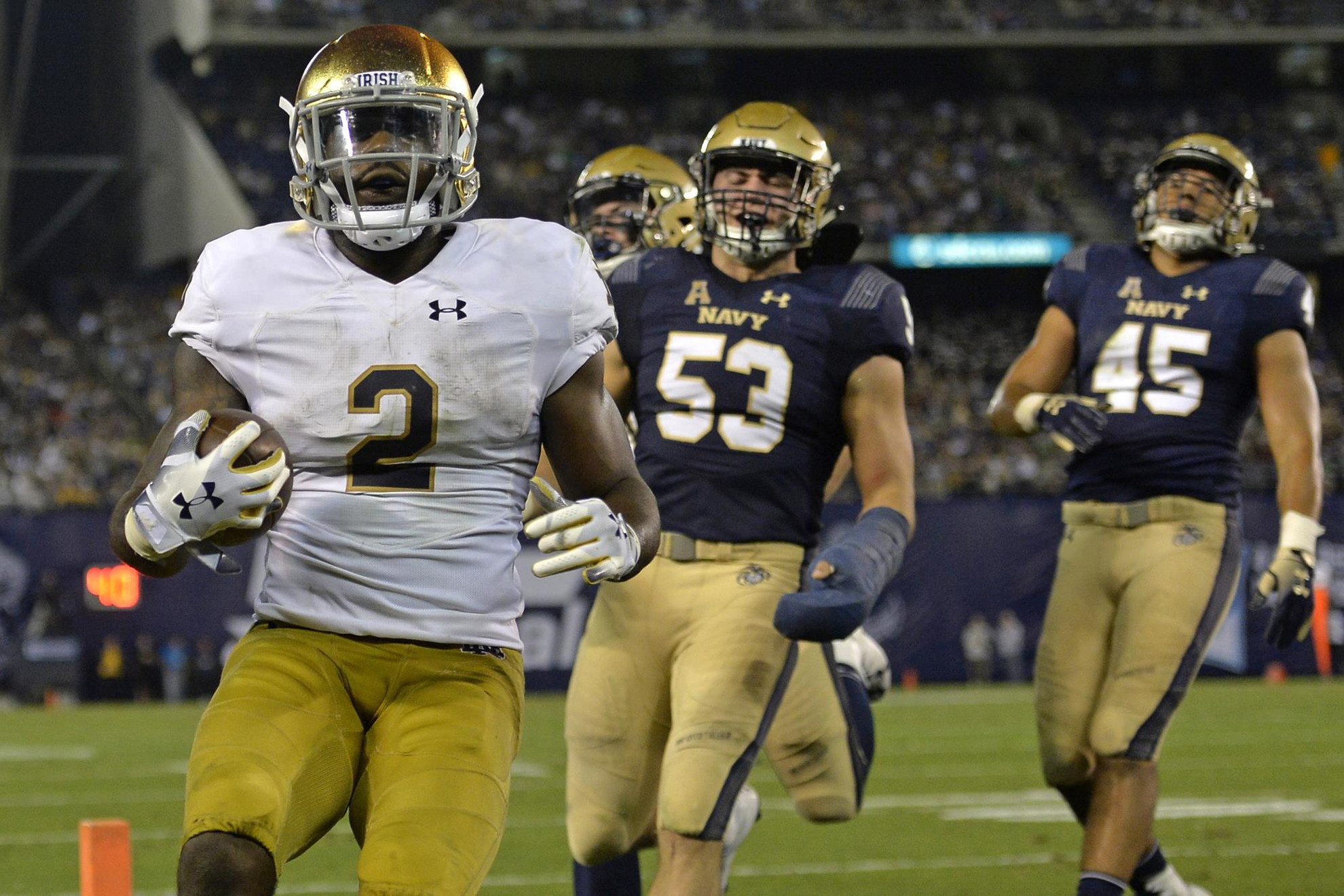#3 Irish Outpace Navy 44-22 NCAA Football: Navy vs Notre Dame