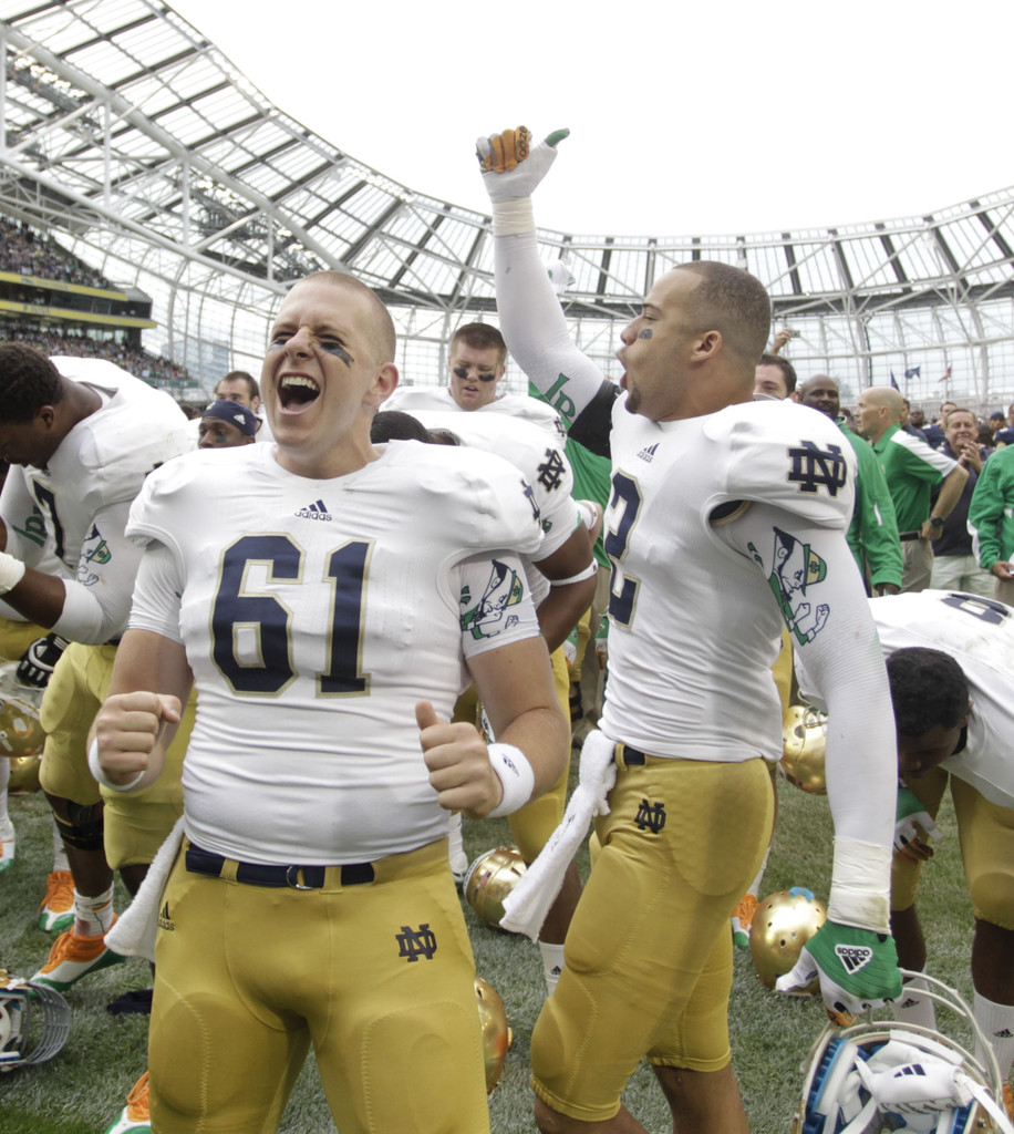 Notre Dame Pounds Navy 50-10 in Dublin (AP)