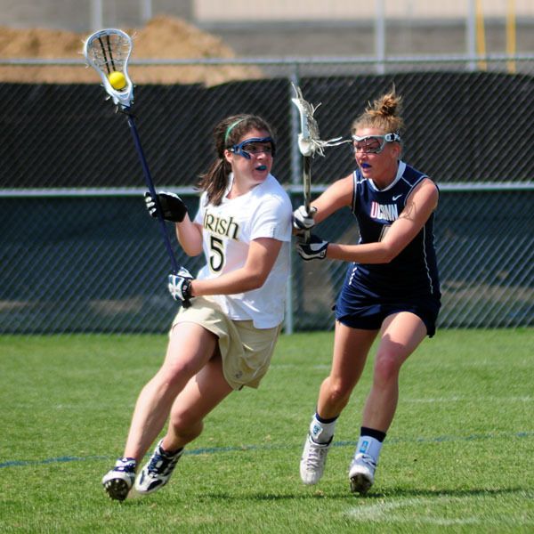 Junior Ansley Stewart got the overtime game winner with 1:34 left as the Irish downed California, 14-12, in overtime.