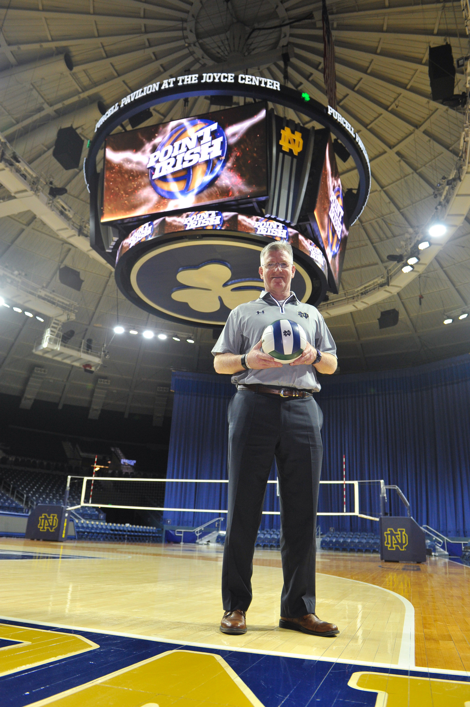 Irish Extra: McLaughlin Makes Quick Impression with Irish Volleyball Head coach Jim McLaughlin and his Fighting Irish will appear on ESPN3 seven times in 2015.