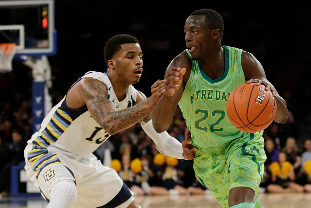 Notre Dame Beats Marquette, 73-65, to Reach BIG EAST Semis (AP)