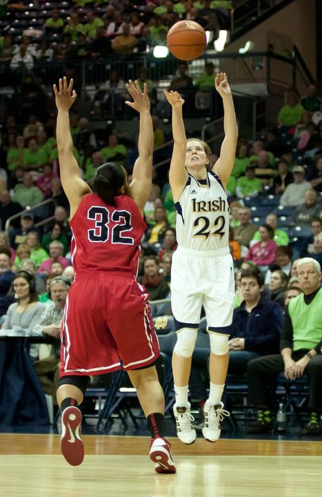 Despite taking a vicious elbow to the mouth early in Tuesday's game against Georgetown, sophomore guard Madison Cable showed she was more than tough enough, bouncing back to pile up nine points and six rebounds in Notre Dame's 79-64 win at Purcell Pavilion.