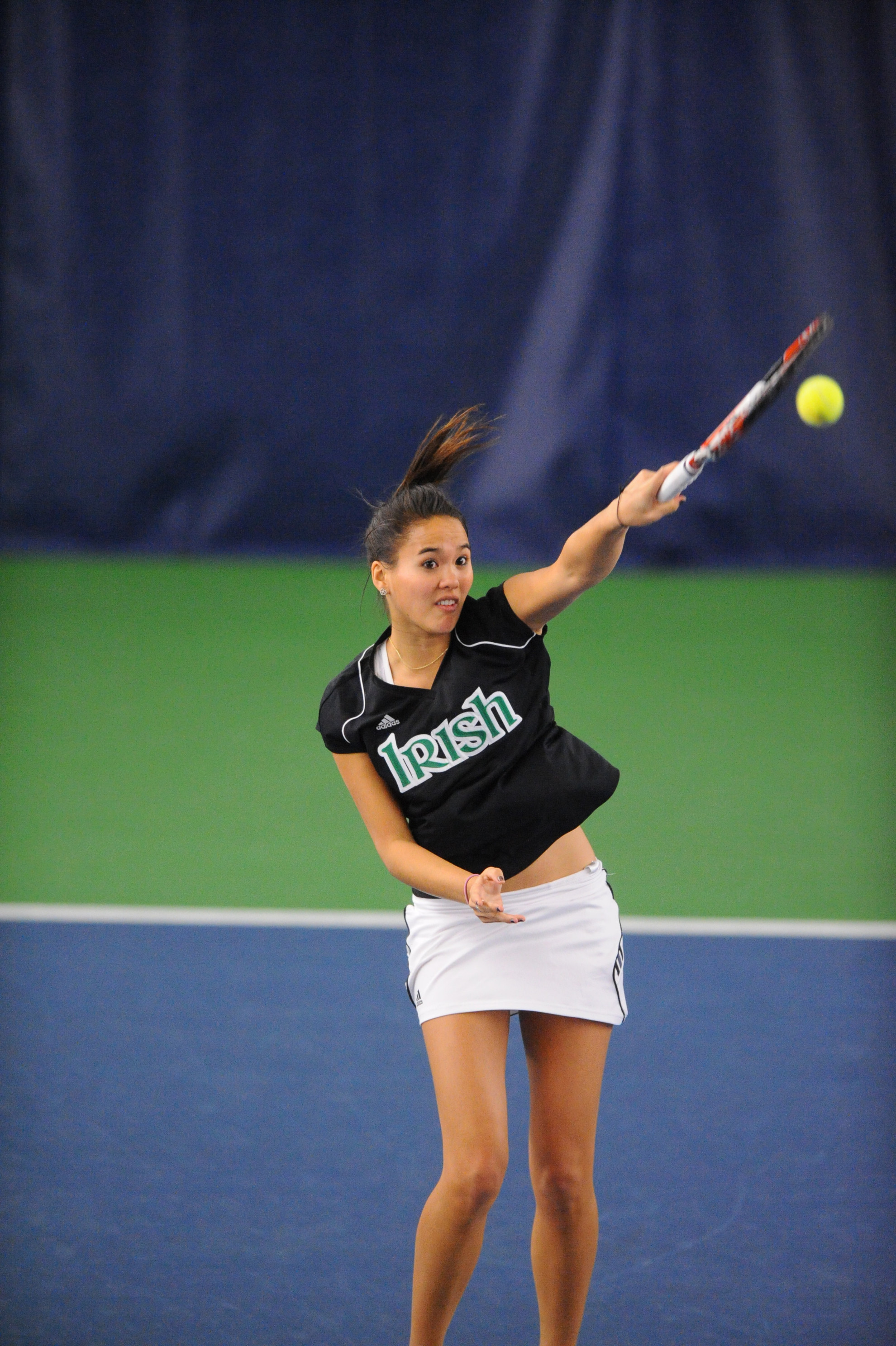 No. 19 Irish Dismiss No. 23 Oklahoma, 4-1, In Blue Gray Classic Semifinals For the second consecutive match, Kristy Frilling secured the match-clinching point, this time with a 2-6, 7-5, 7-5 win over Oklahoma's Ana-Maria Constantinescu at No. 1 singles.