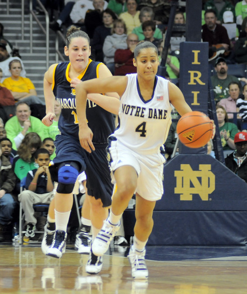 Fighting Irish Ranked Fourth In BIG EAST Preseason Coaches’ Poll Notre Dame sophomore guard Skylar Diggins was one of four players unanimously selected to the 2010-11 Preseason All-BIG EAST Team, it was announced Thursday at the conference's annual Media Day in New York City.