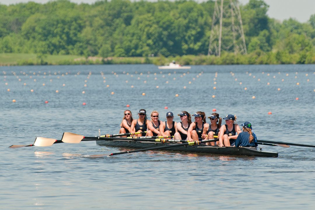 Notre Dame earned a pair of victories in both the first and second varsity eight Friday at the Dale England Cup