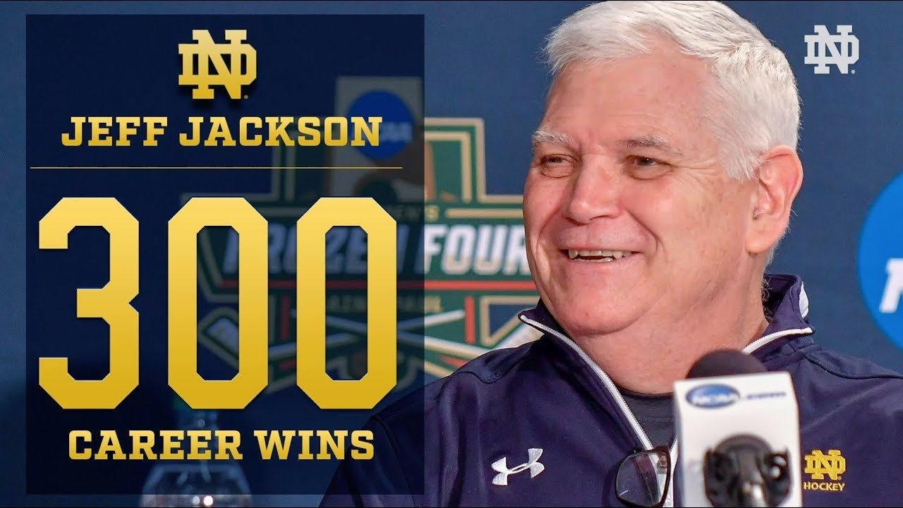 @NDHockey | Jeff Jackson 300th Win (2018)