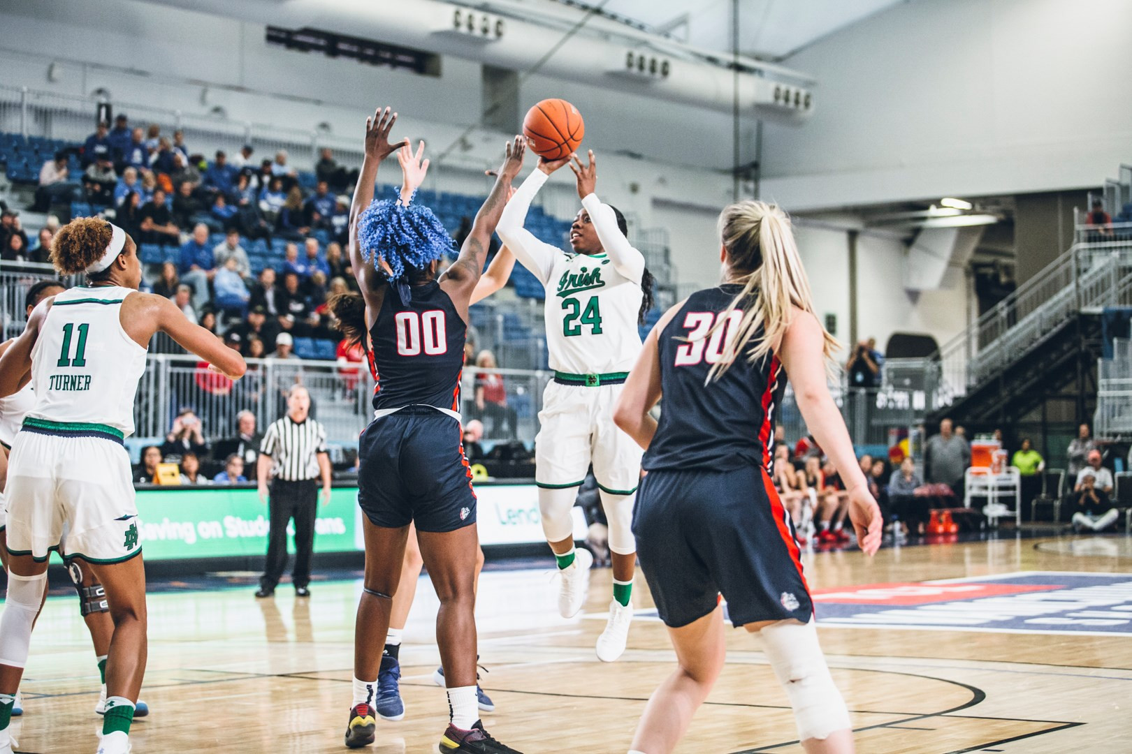 No. 1 Irish Moves on to Semis with 81-65 Win over Gonzaga Ogunbowale