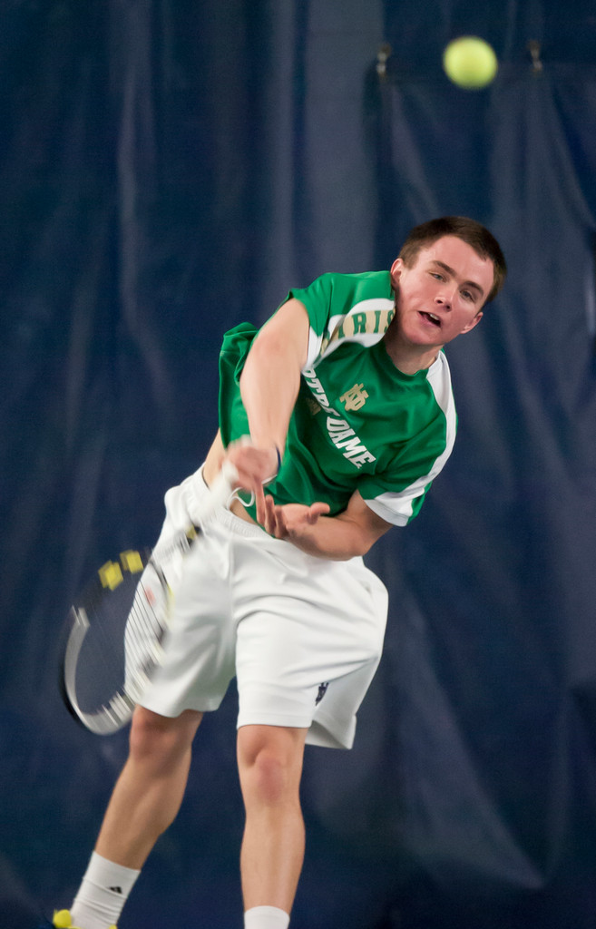 Notre Dame Men's Tennis vs Michigan on 02-16-2013