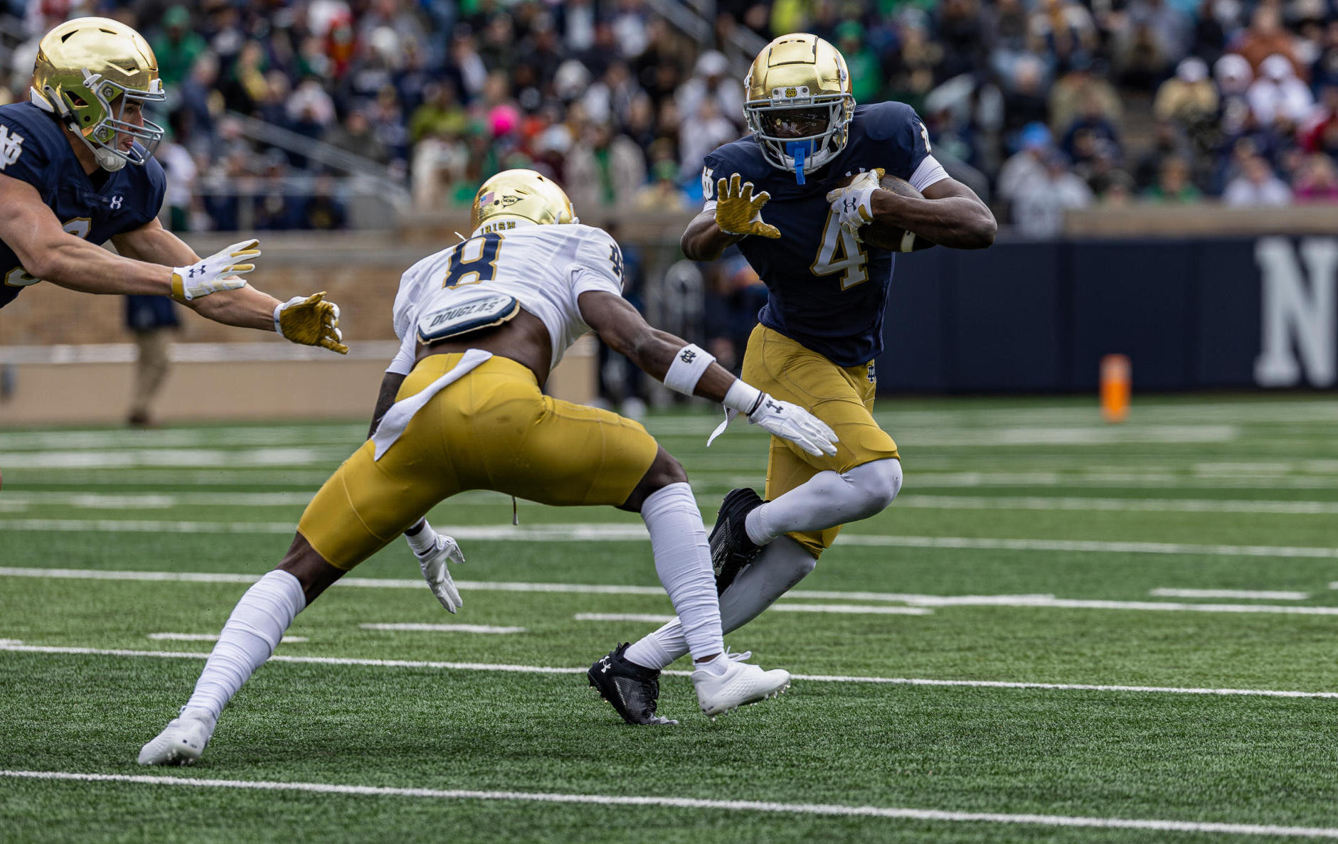 Blue Defeats Gold 28-21 In 93rd Blue-Gold Game Blue Defeats Gold 28-21 In 93rd Blue-Gold Game