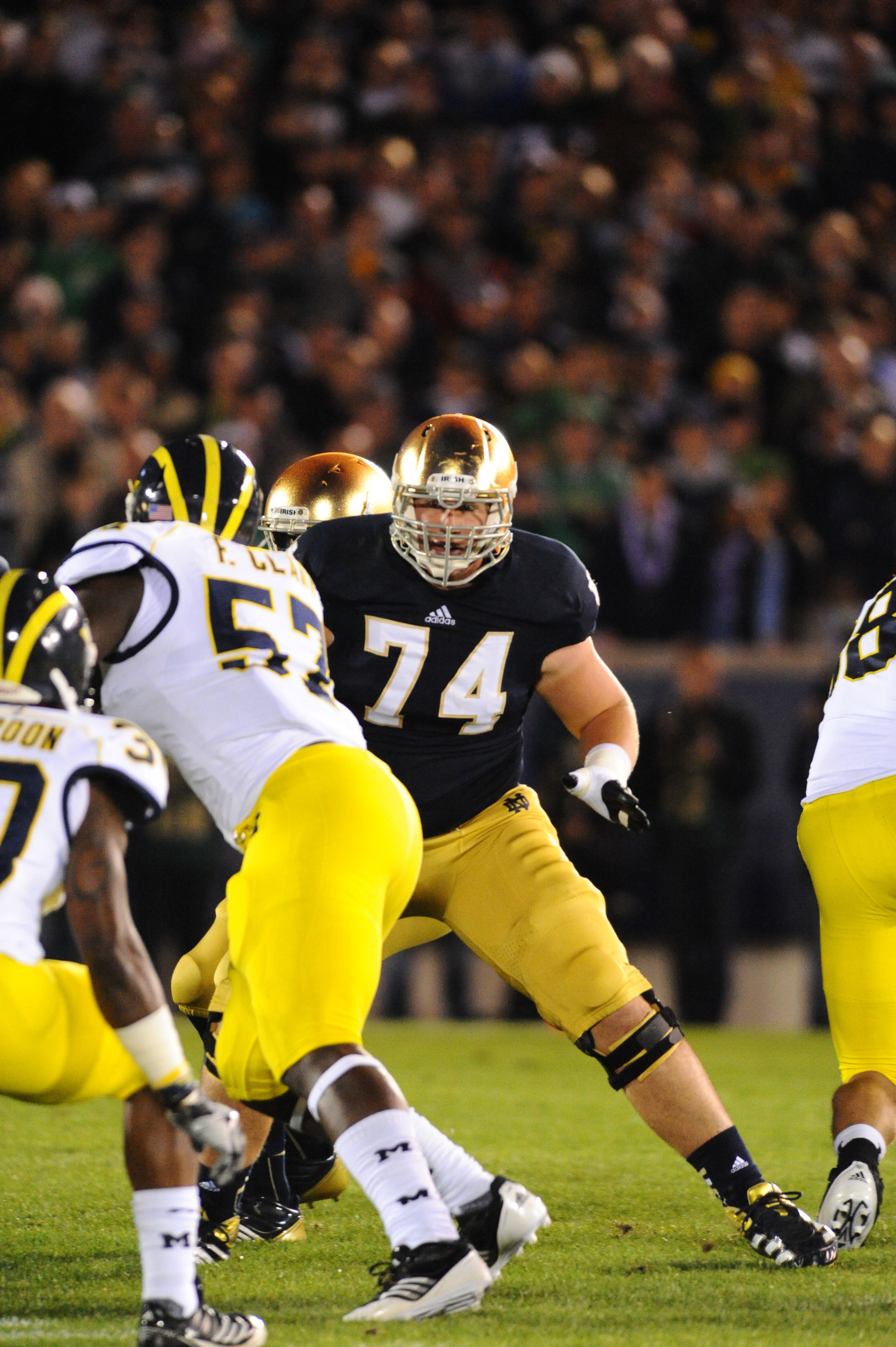 Adept And Adaptable Notre Dame senior lineman Christian Lombard
