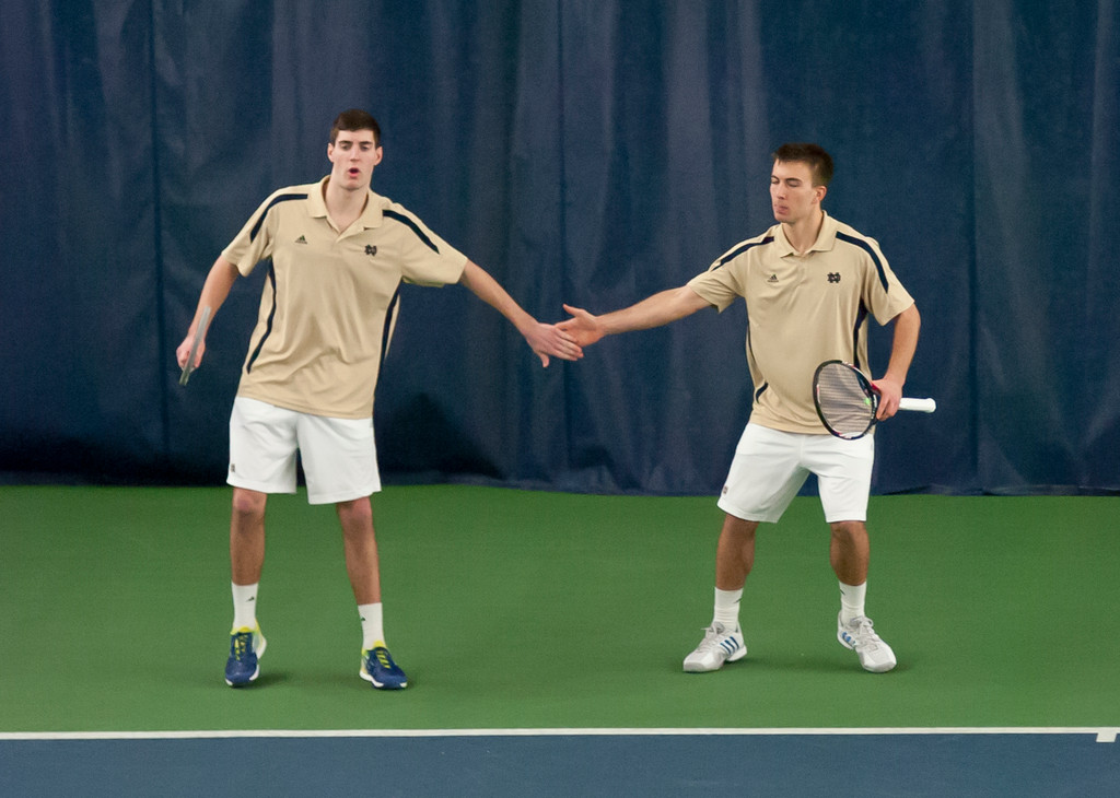 Notre Dame Men's Tennis vs Michigan on 02-16-2013