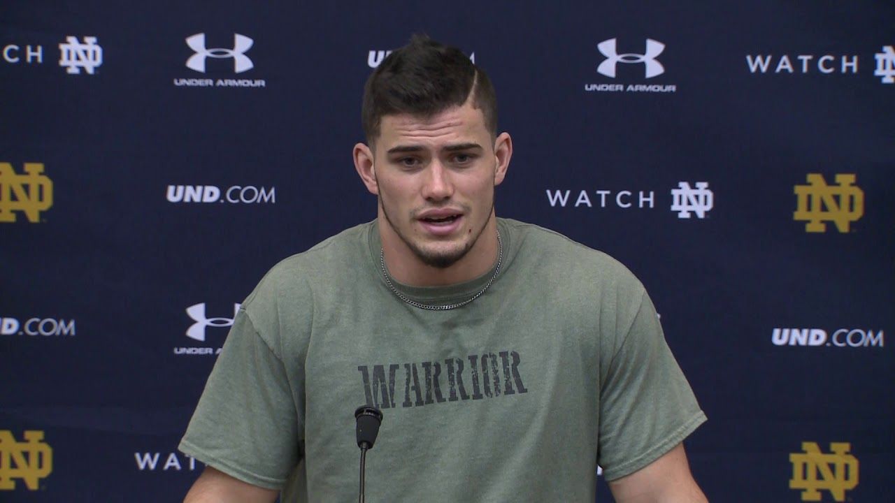 @NDFootball Drue Tranquill Press Conference - Stanford (2017)