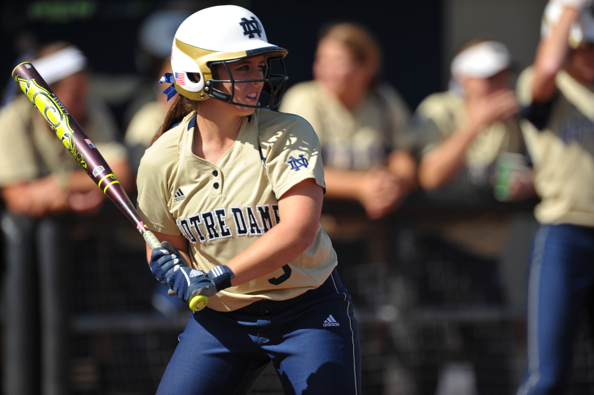 Irish Fall To No. 14 Arizona, Split At Judi Garman Classic Katey Haus legged out an infield single for the first Notre Dame hit in the bottom of the third inning