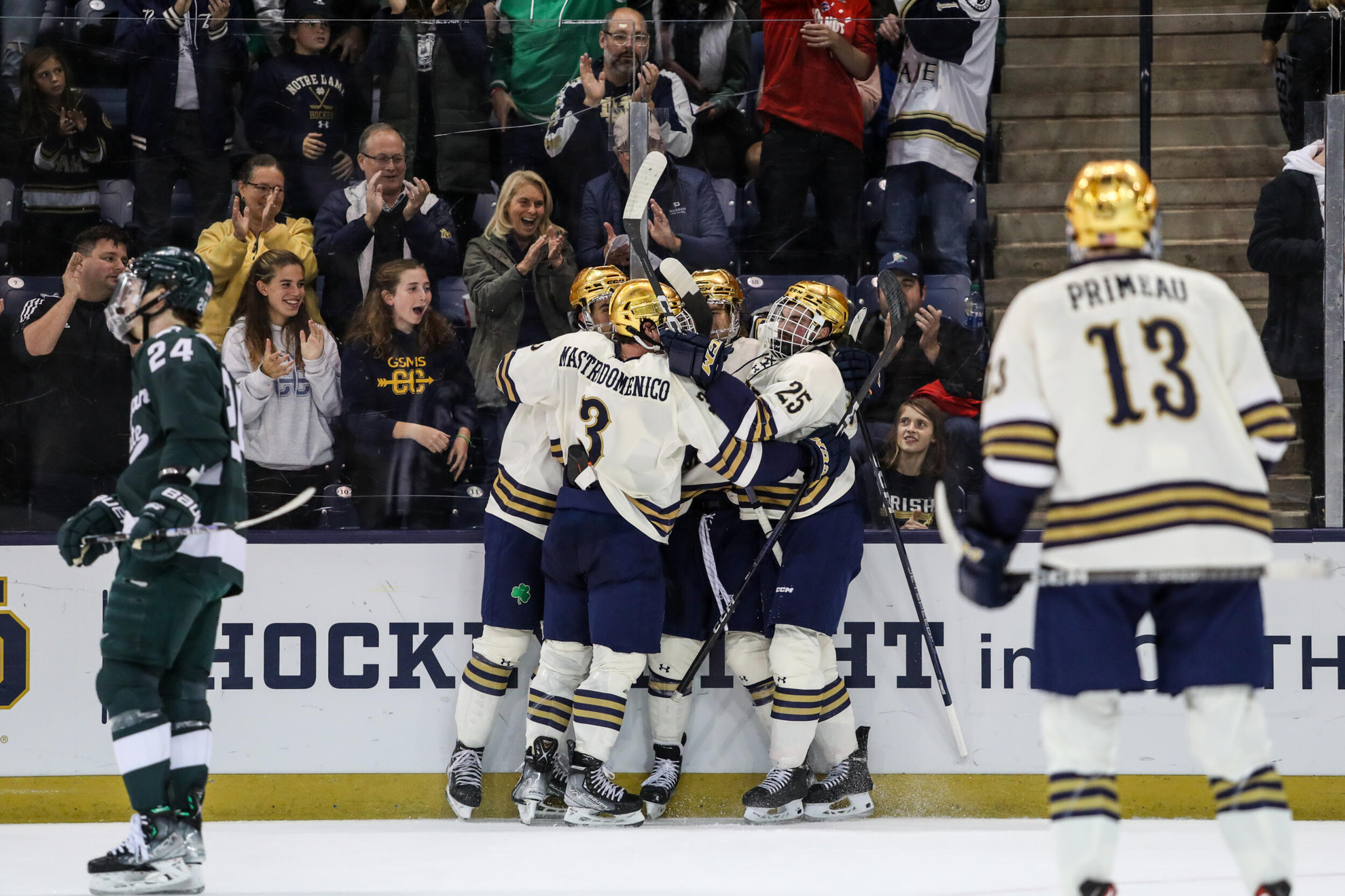 Irish Shutout Spartans On Night One Irish Shutout Spartans On Night One