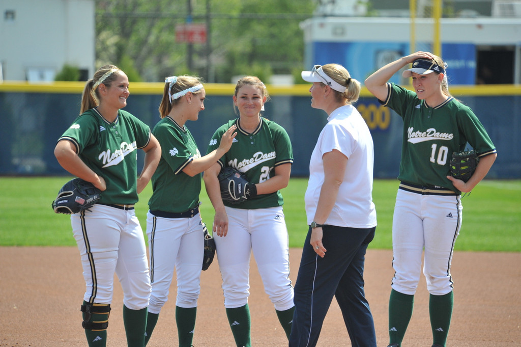 Notre Dame and Louisville Split Doubleheader