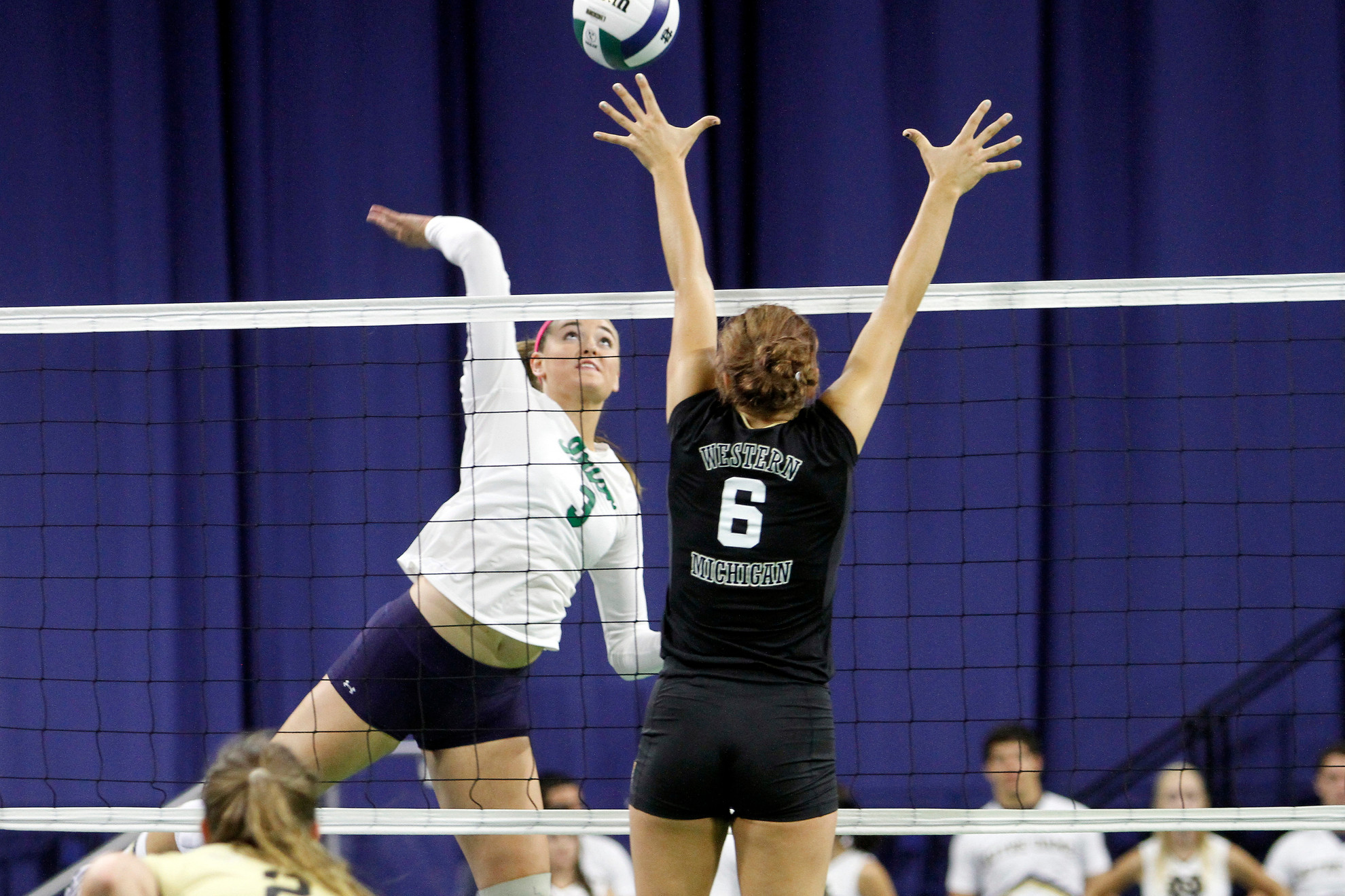 Irish Fall To Miami, 3-0, Friday Night In Coral Gables Freshman Sam Fry had six kills and hit .600 against Miami Friday night.