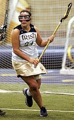 Irish Close 2005 Season With A 14-10 Loss To Ohio State Senior Jackie Bowers closed out her Notre Dame career with two goals in the 14-10 loss to Ohio State.