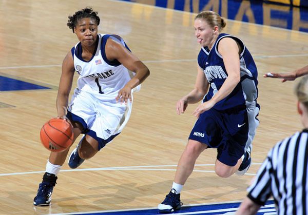 Junior guard Tulyah Gaines averaged 8.0 points per game with a .750 field goal percentage at last year's BIG EAST Championship.