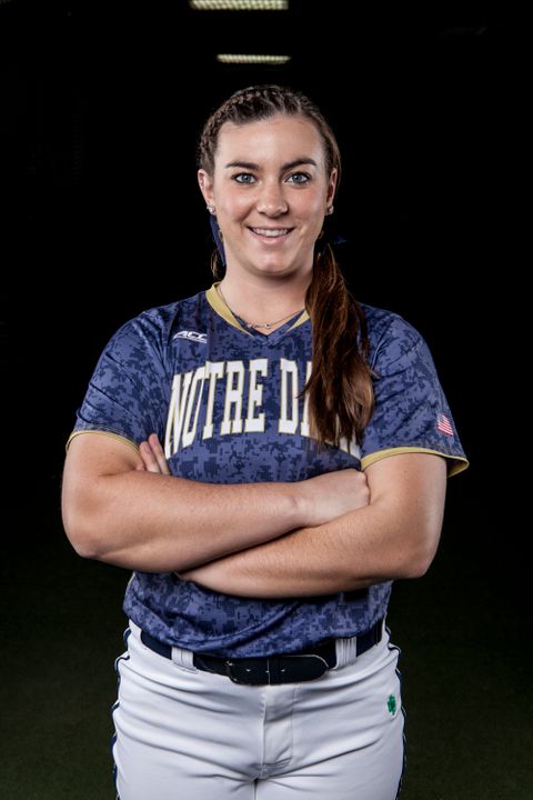 Freshman Caitlyn Brooks collected three hits and four RBI in her Notre Dame debut against No. 18 Kentucky on Friday night during the Kajikawa Classic