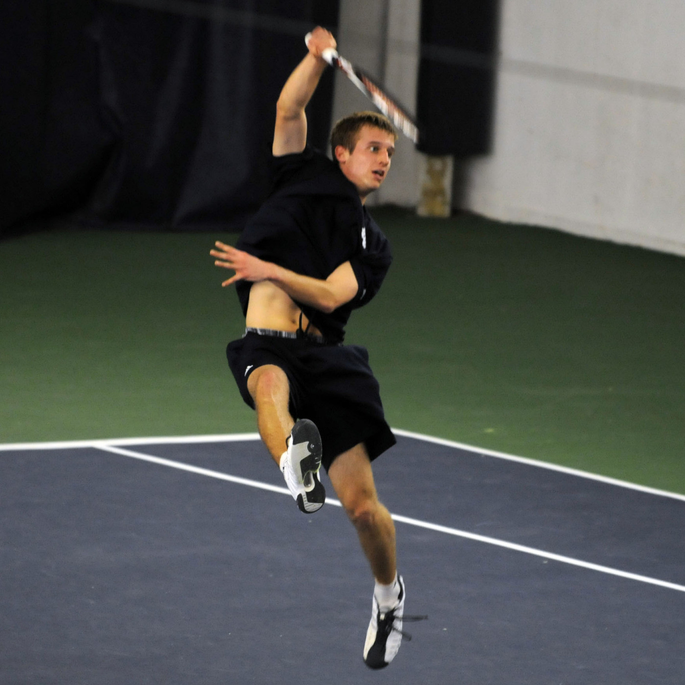 Irish Men’s Tennis Falls At Wisconsin, 4-3. David Anderson notched a singles win versus Wisconsin.