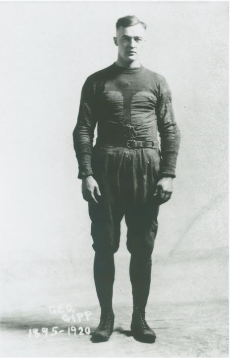 A consensus All-American, George Gipp led the Irish to 19 consecutive wins from 1919-20.
