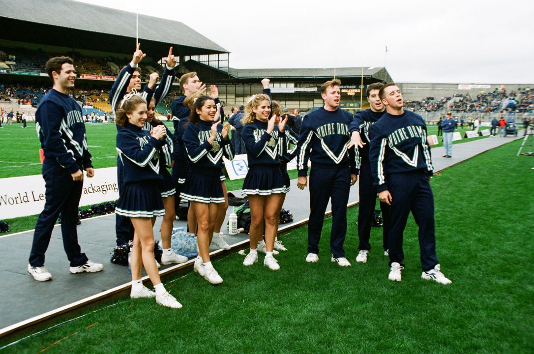 As they were in 1996, the Notre Dame cheerleaders and leprechaun will be part of next year's game day festivities.