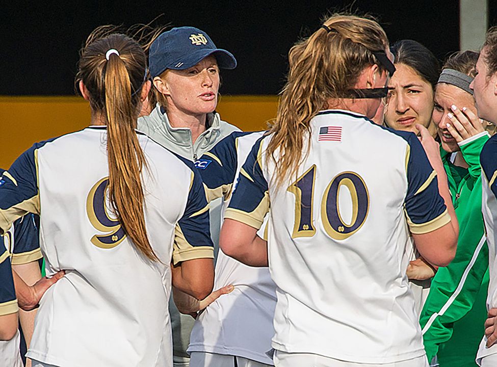 Notre Dame head coach Theresa Romagnolo and the rest of the Fighting Irish women's soccer team officially began fall camp on Wednesday at the ND Practice Field