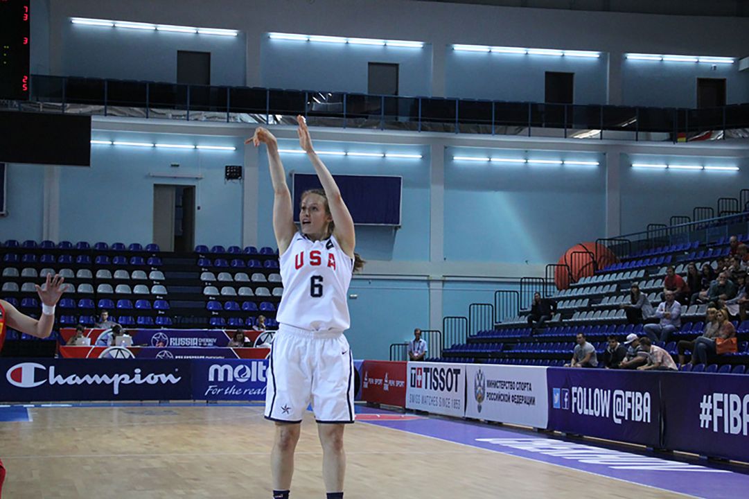 Notre Dame freshman guard Ali Patberg had six rebounds to help the USA improve to 2-0 at the 2015 FIBA U19 World Championship with an 88-62 win over China Sunday afternoon in Chekhov, Russia.