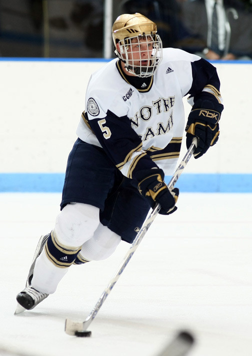 Notre Dame Hockey Game At Alaska To Be Televised Via Tape Delay On WHME-TV 46 Sophomore defenseman Teddy Ruth is a key member of Notre Dame's defense that is tops in the nation, giving up just 1.59 goals--per-game.