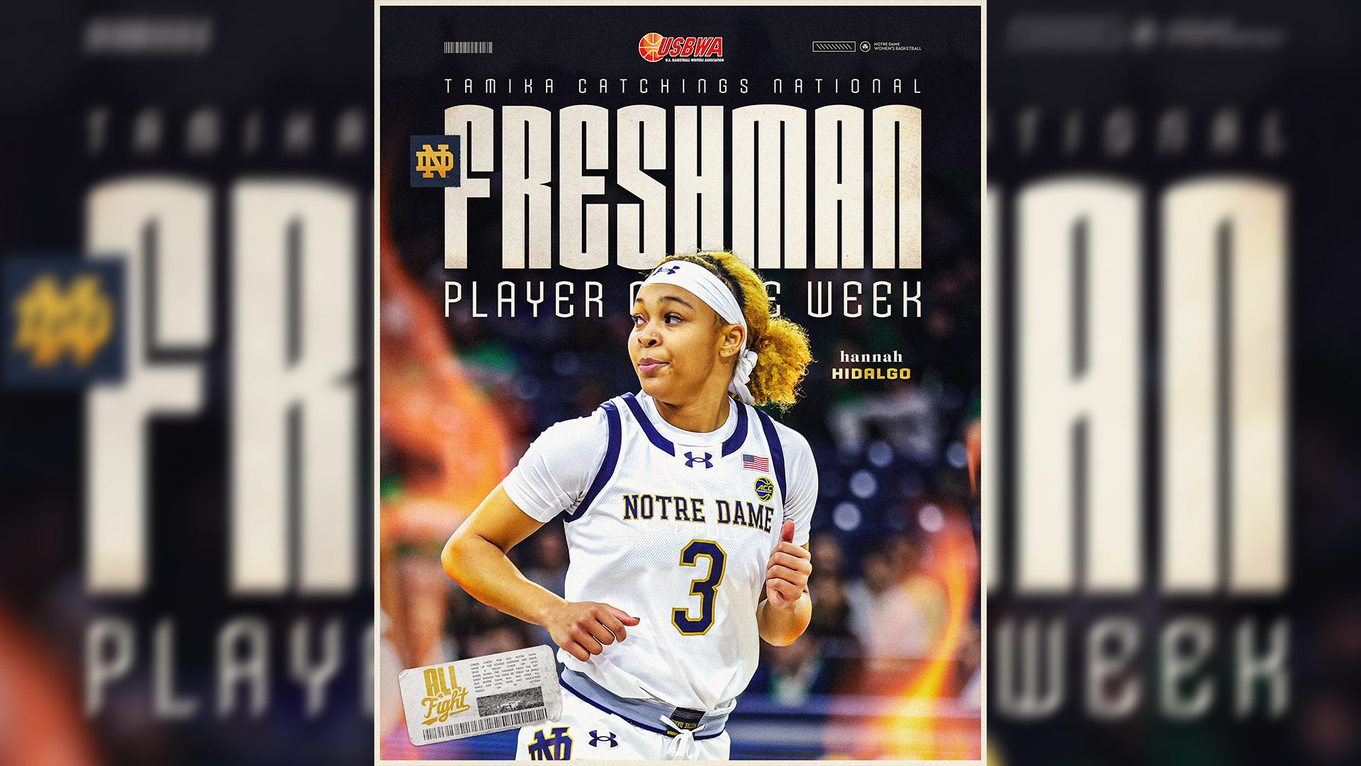 Hidalgo Named USBWA Tamika Catchings National Freshman of the Week Hidalgo Named USBWA Tamika Catchings National Freshman of the Week